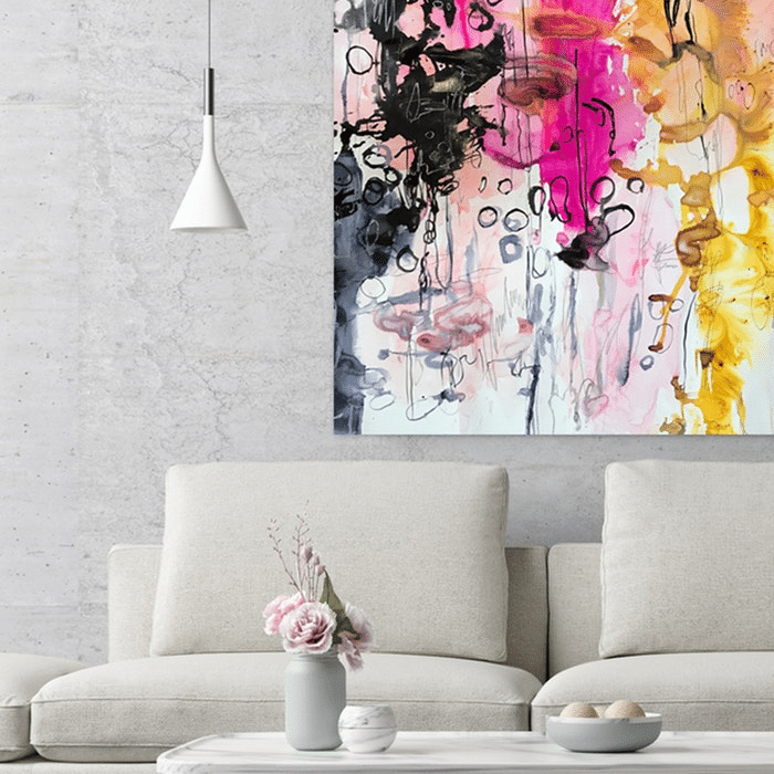 Jessica Skye Baker art 'Soul Food' is an original large abstract watercolour painting.