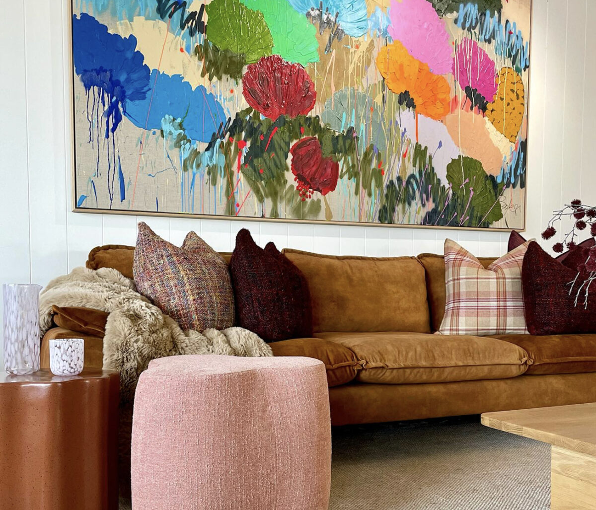 Abstract Art with Flowers Baker Collection