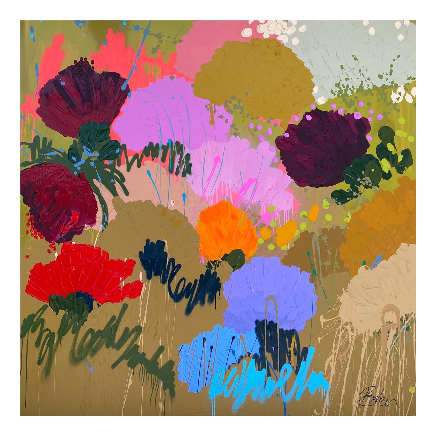 Deb Baker Art Follow the path platter main image 0