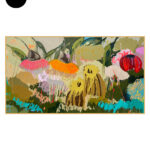 Large Abstract Flower Painting 'Gallop'