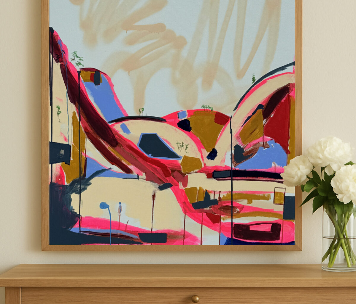 Large Abstract Wall Art Baker Collection