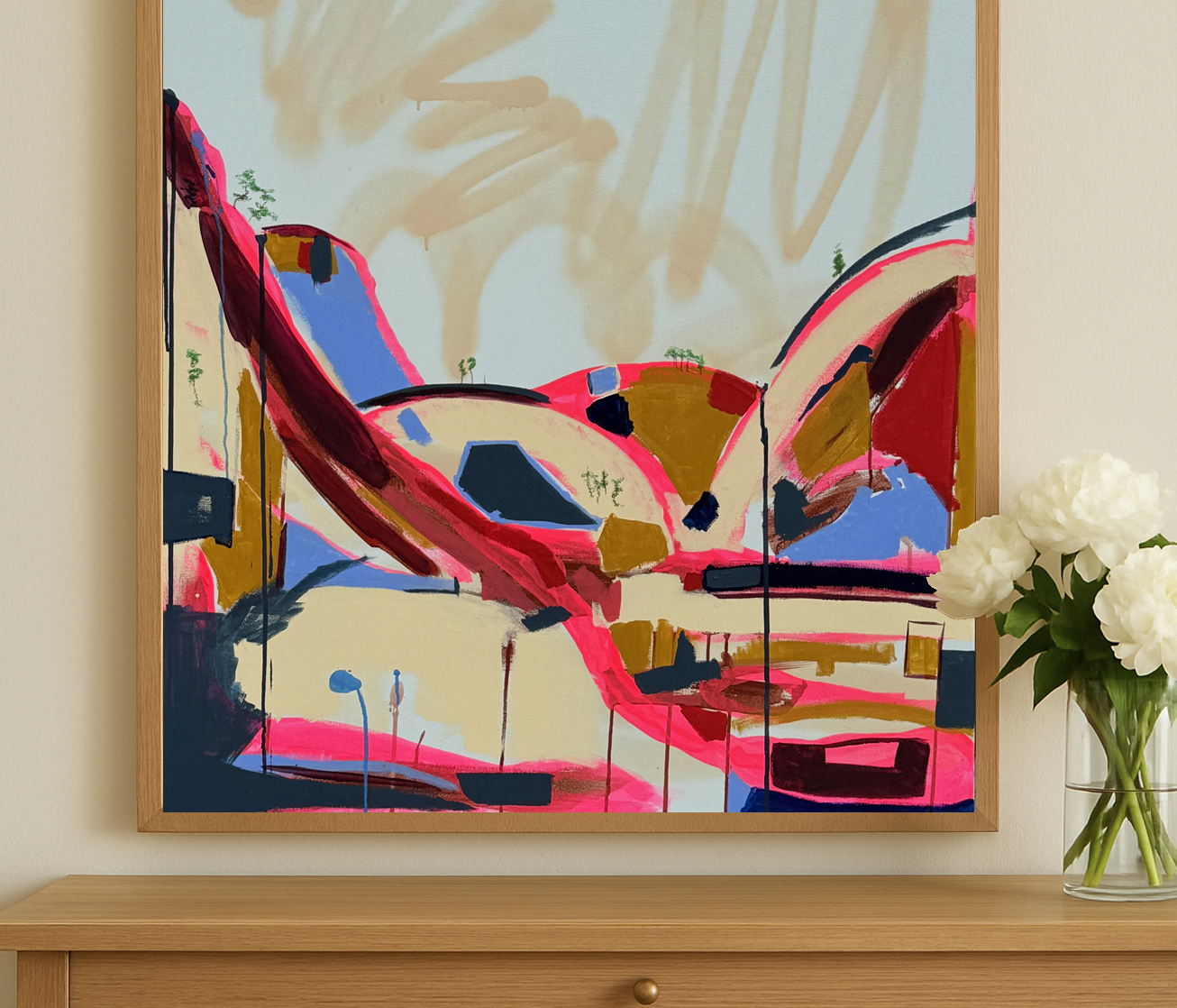 Large Abstract Wall Art Baker Collection