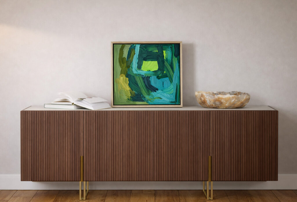 Colourful Original Art Walking on Sunshine Interior