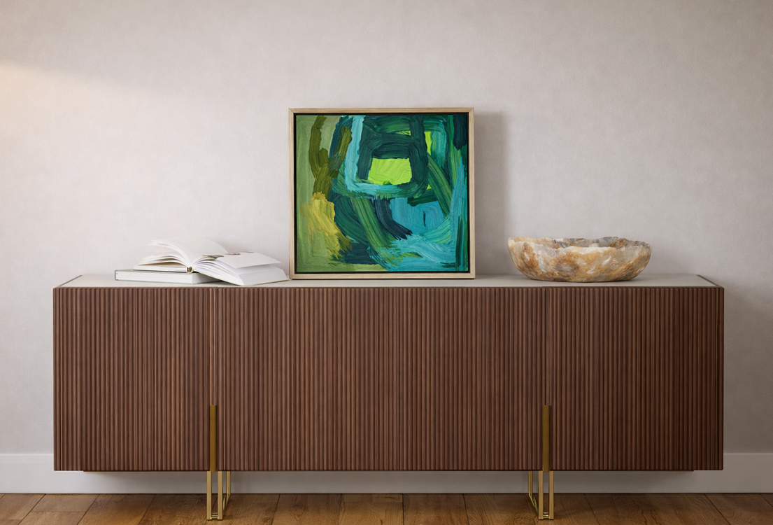 Colourful Original Art Walking on Sunshine