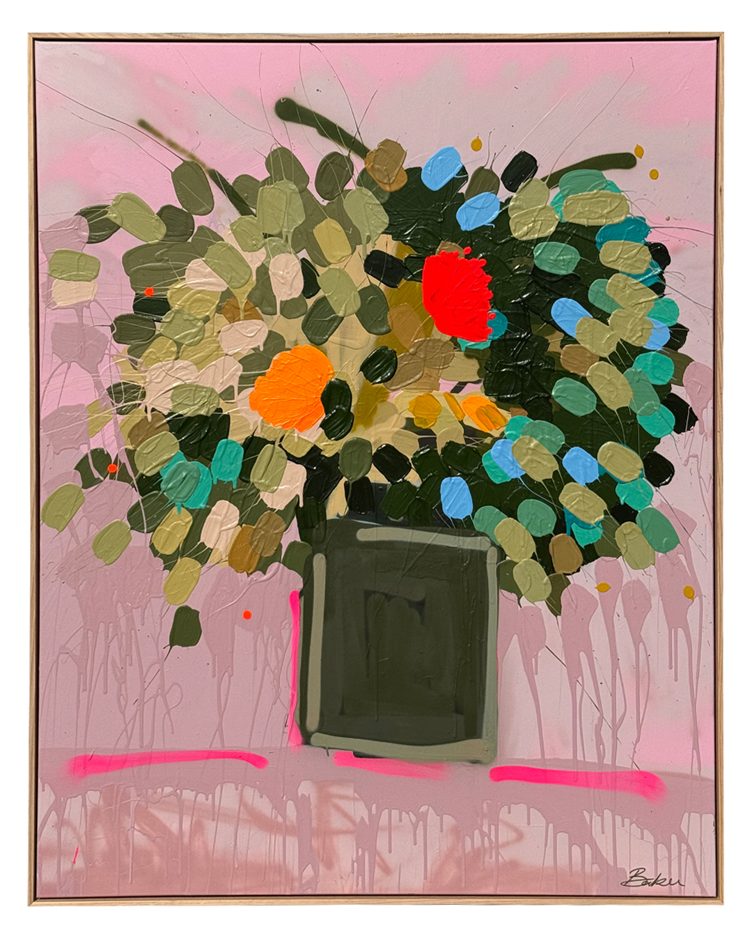 Original Art Blooming Thoughts Baker Collection