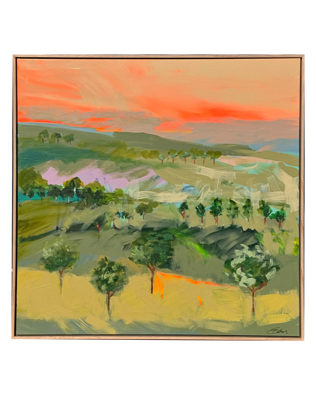 Abstract Landscapes 'Orange Skies'