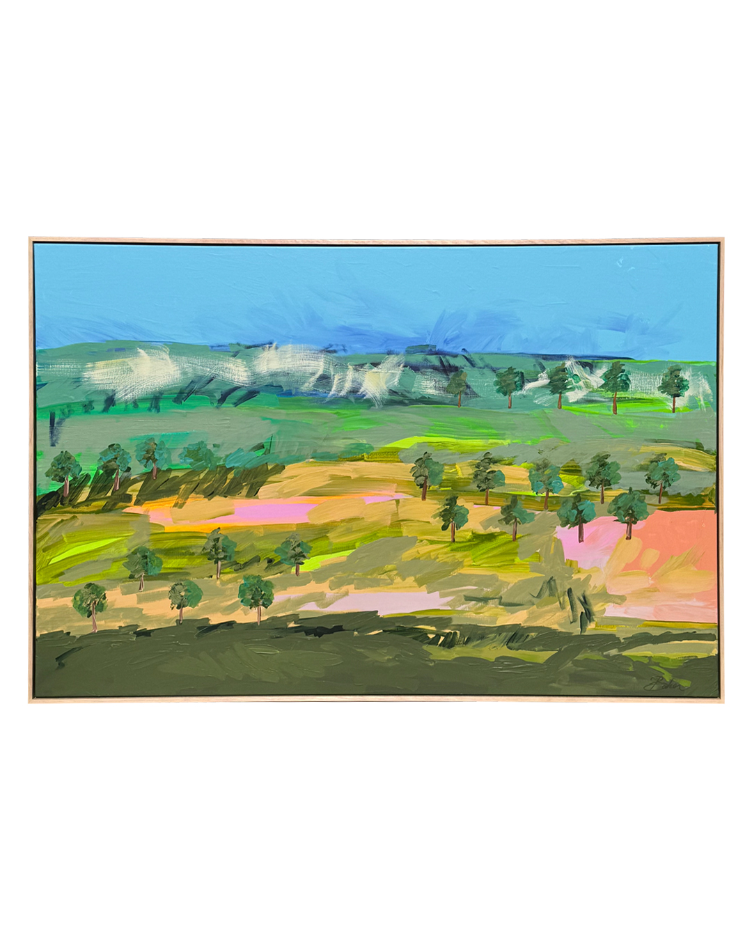 'Coloured Earth' Abstract Landscape