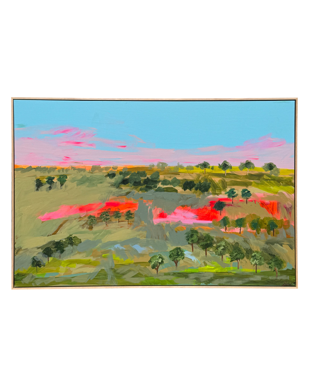 'Glowing Sunrise' Abstract Landscape