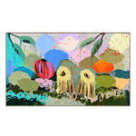 'Australian Made' Abstract Flower Painting
