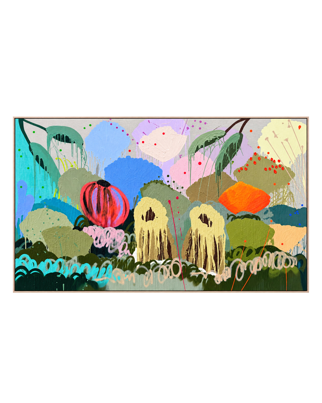'Australian Made' Abstract Flower Painting Baker Collection
