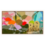 'Life is for Living' Abstract Flower Painting