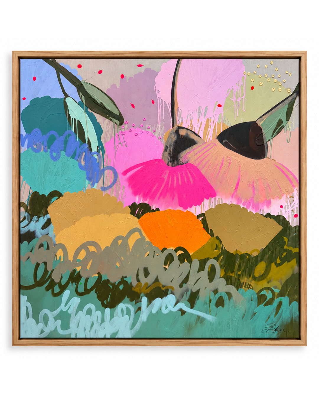 'Wild Petal' Abstract Flower Painting