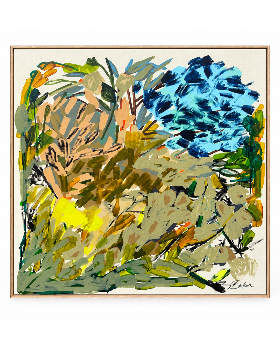Abstract Floral Petals in Motion