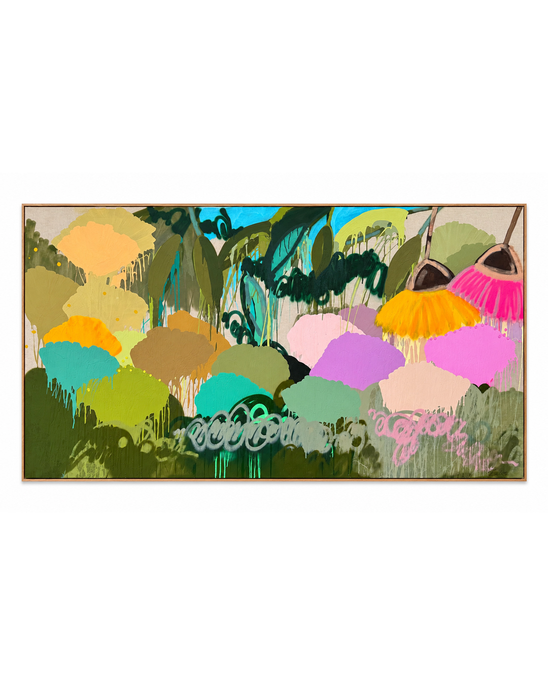 'The Good Life' Abstract Flower Painting