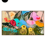 'What a Beautiful Life' Abstract Flower Painting